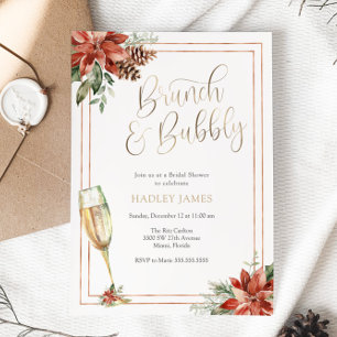 Convite Brunch e Bubble, Chá de panela de Natal