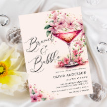 Brunch e Bubble Chá de panela Floral