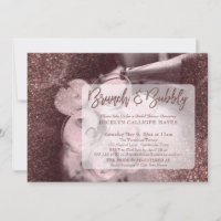 Brunch e Bubble de Fotografia Glitter Dourada com