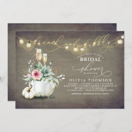 Convite Brunch e Bubble Suculem Chá de panela de Abóbora