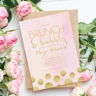Convite Brunch e Chá de panela