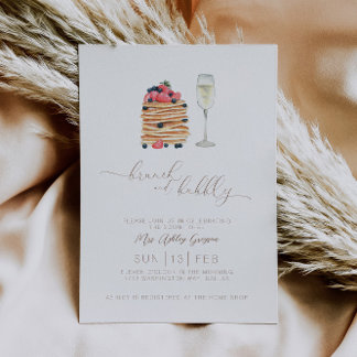 Convite Brunch e Chá de panela