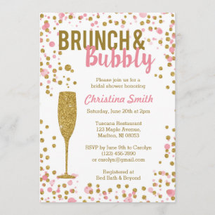 Convite Brunch e Chá de panela
