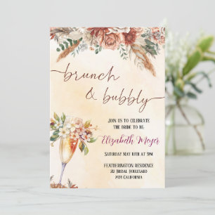 Convite 🍾 Brunch e Chá de panela 🌸