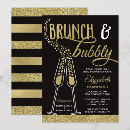 Convite Brunch e Chá de panela de Bubble convidam, Faux Do
