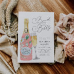 Convite Brunch e Chá de panela de champanhe de bolha<br><div class="desc">Bubble e Chá de panela Brunch. A maioria do texto é editável. Clique em Personalizar para editar. Itens correspondentes na nossa loja,  Design do Partido Cava.</div>