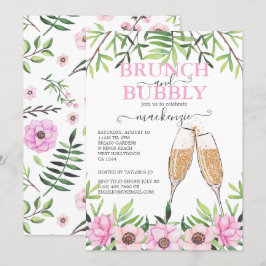 Convite Brunch e Chá de panela de espuma personalizados