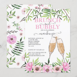 Convite Brunch e Chá de panela de espuma personalizados