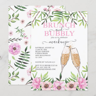 Convite Brunch e Chá de panela de espuma personalizados