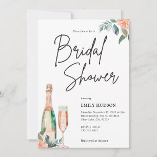 Convite Brunch e Chá de panela elegante