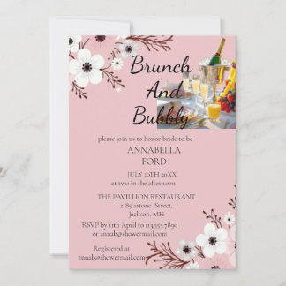 Convite brunch e espumante