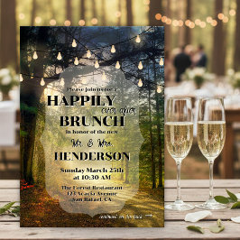 Convite Brunch Enchanted Forest Felizes Para Sempre