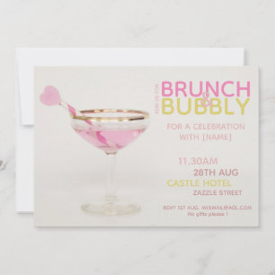 Convite BRUNCH ESPUMANTE Coquetel para Almoço de Bridesmai