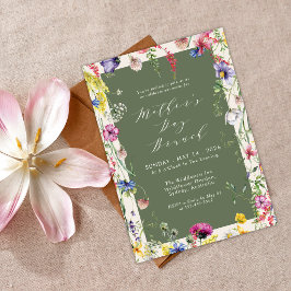 Convite Brunch Floral Chic Colorido Dia das Mães