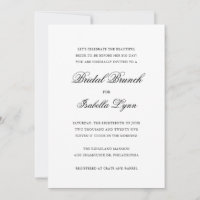 Brunch Formal Tradicional Preto e Branco