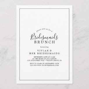 Convite Brunch, mestiçadoras Minimalista