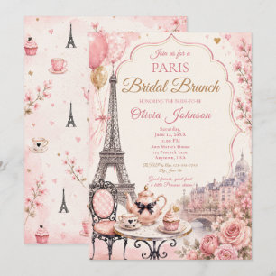 Convite Brunch Nupcial em Paris