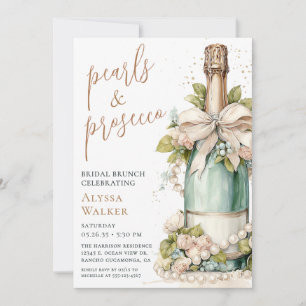 Convite Brunch Nupcial Pérolas & Prosecco