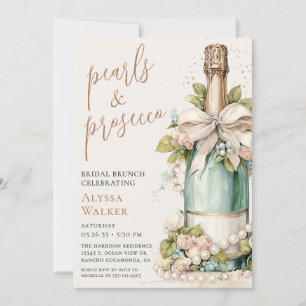 Convite Brunch Nupcial Pérolas & Prosecco