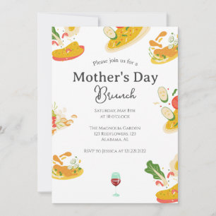 Convite Brunch Personalizado do Dia das Mães tema de com