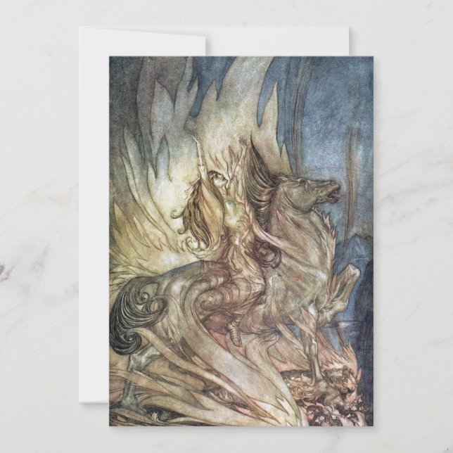 Convite Brünnhilde e a pira funerária de Siegfried (Frente)