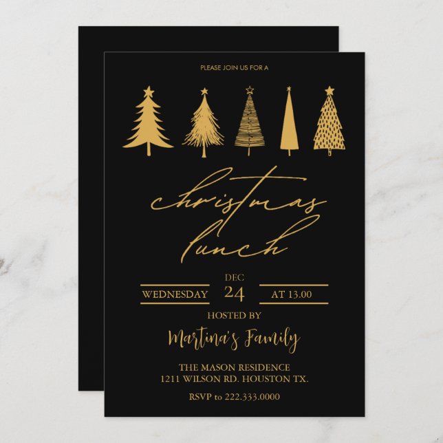 Convite Brunt de Natal (Frente/Verso)