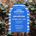 Convite Brushstrokes Atinge o Bar Personalizado Bat Mitzva<br><div class="desc">Cartão perfeito para anunciar um morcego mitzvah, bar mitzvah ou outra celebração judaica! Mão fez abstrato com pinceladas soltas para você na frente e atrás! TOTALMENTE PERSONALIZÁVEL! Clique em "Personalizar" acima para editar o texto. Clique em "editar usando a ferramenta design" para ajustar as fontes, as cores e os posicionamentos...</div>