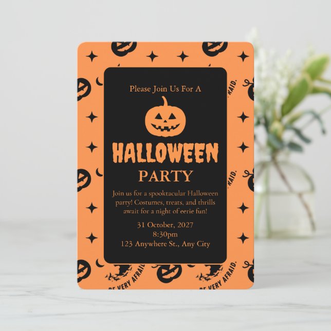 Convite Bruxa Negra Negra Negra Negra Negra (Em pé/Frente)