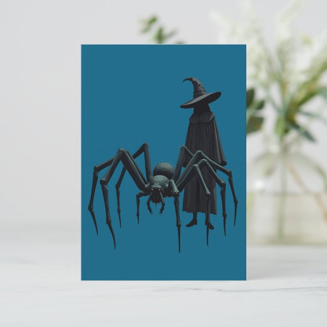 Convite Bruxas Aranhas Mutantes (Em pé/Frente)