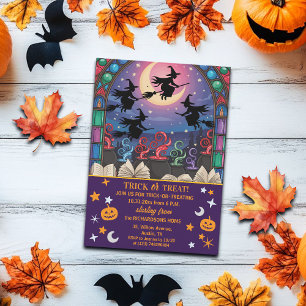 Convite Bruxas e Poções Trick ou Tratam o Halloween