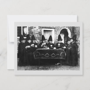 Convite Bruxas Galesas Tendo Tea Crone Teatime