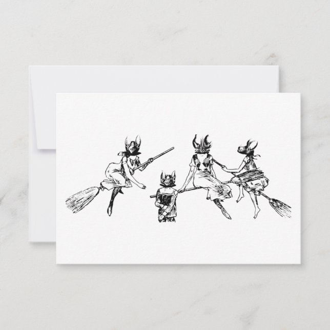 Convite Bruxas Morcegas (Frente)