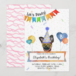 Convite Bruxelas Griffon deixa Festa de aniversário de cac