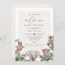 BRYN Cute Jungle Safari Baby Chá de fraldas