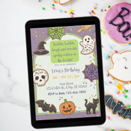 Convite Bubble Bubble Dough Trouble, Cookie Birthday