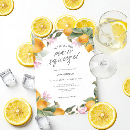 Convite Budget Main Squeeze Lemon Wreath Bridal Shower