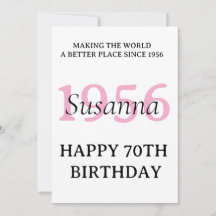 Budget Modern Elegant surprise 70th birthday gift