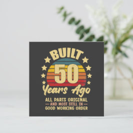 Convite Built 50 Years Ago All Parts Original 50 Birthday