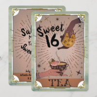 Bule de Chá Vintage Tarot Bruxa Festa dos 16 Anos