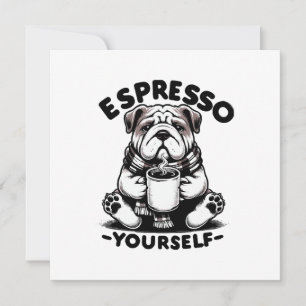 Convite Bulldog Espresso Quente