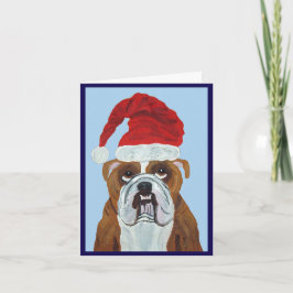 Convite Bulldog Papai Noel