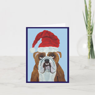 Convite Bulldog Papai Noel