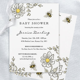 Convite Bumble Bee Virtual Baby Shower