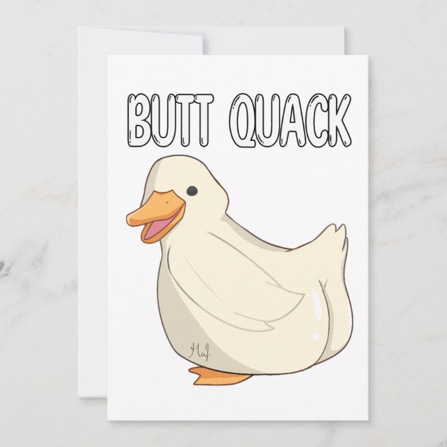 Convite Bumbum Quack (Frente)
