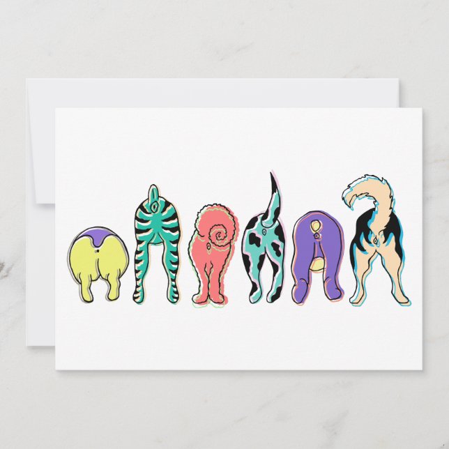 Convite Bumbuns Coloridos (Frente)