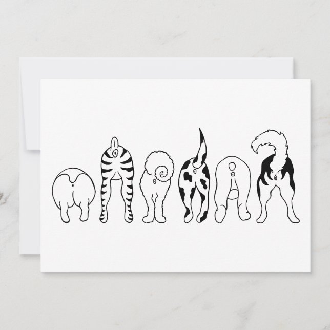 Convite Bumbuns de cães (Frente)