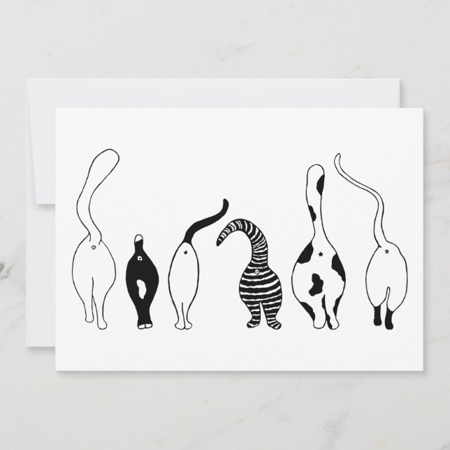 Convite Bumbuns de gatos (Frente)