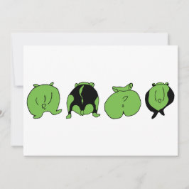 Convite Bumbuns de Hamster Verde