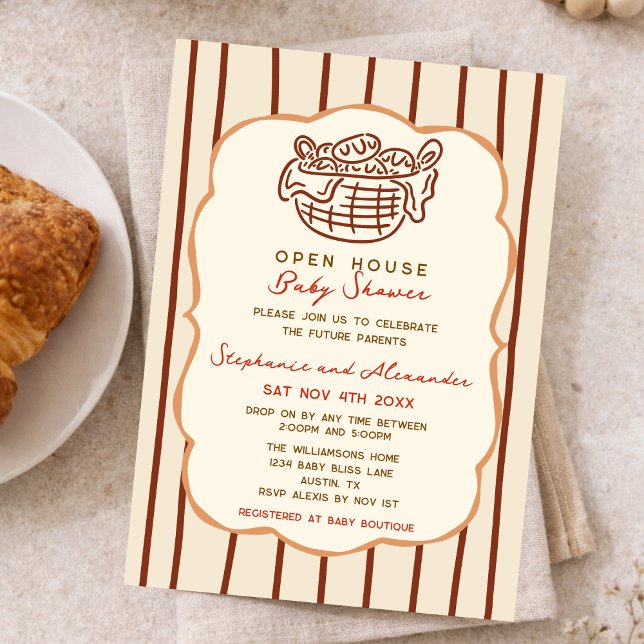 Convite Bun In The Oven Come And Go Baby Shower (Criador carregado)