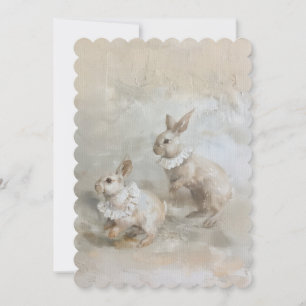 Convite Bunnies - Dimensão do convite: 12,7 cm x 17,8 cm